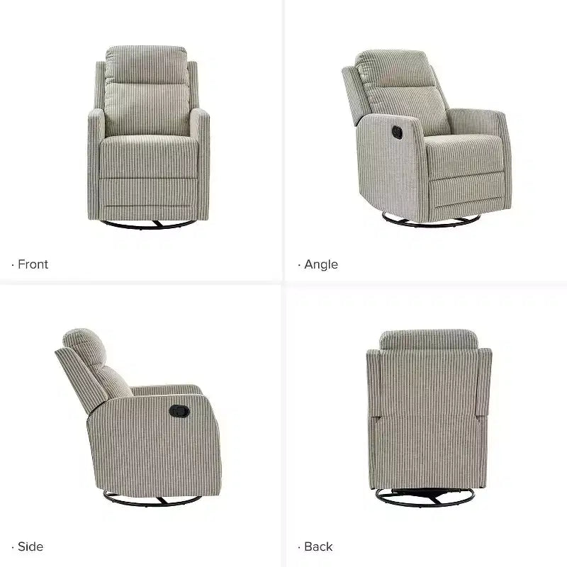 Sillón reclinable giratorio moderno de poliéster