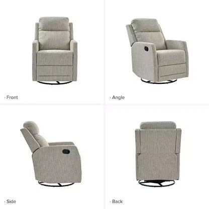 Sillón reclinable giratorio moderno de poliéster