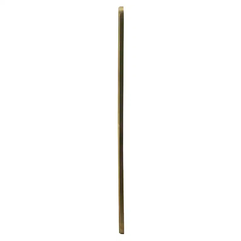 Espejo de pared de cuerpo entero de 47 x 8 pulgadas con marco de metal dorado antiguo