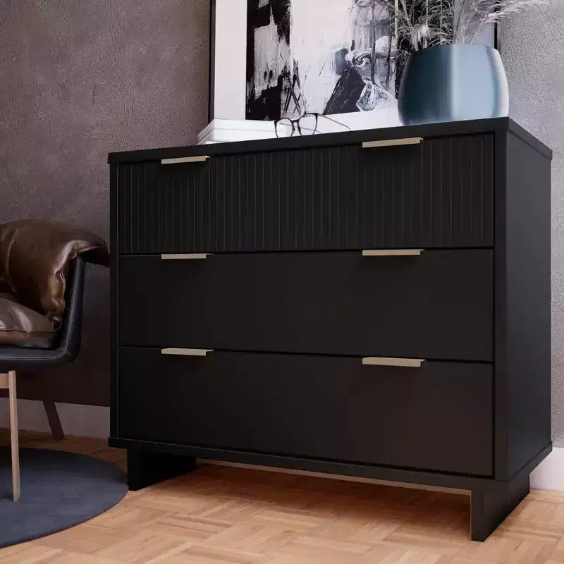 Cómoda estándar moderna de 3 cajones, estilo Granville