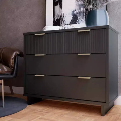 Cómoda estándar moderna de 3 cajones, estilo Granville