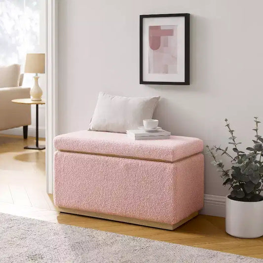 Lucinda Rectangle Storage Ottoman - Linon