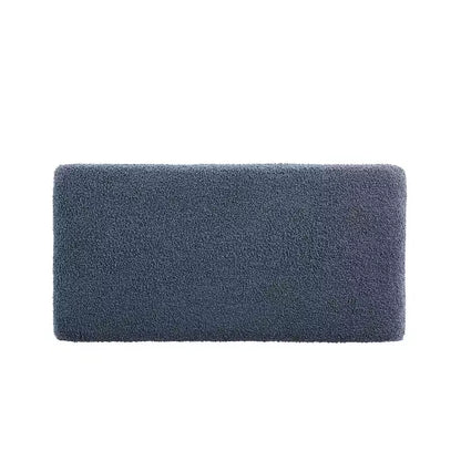 Puf otomano rectangular con cojín acolchado extraíble, 81 cm de ancho, soporta 90 kg, marco de madera natural