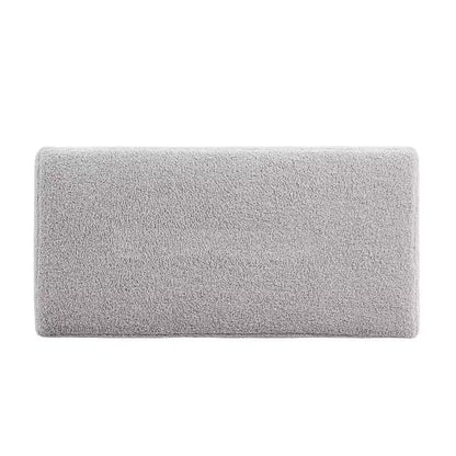 Puf otomano rectangular con cojín acolchado extraíble, 81 cm de ancho, soporta 90 kg, marco de madera natural