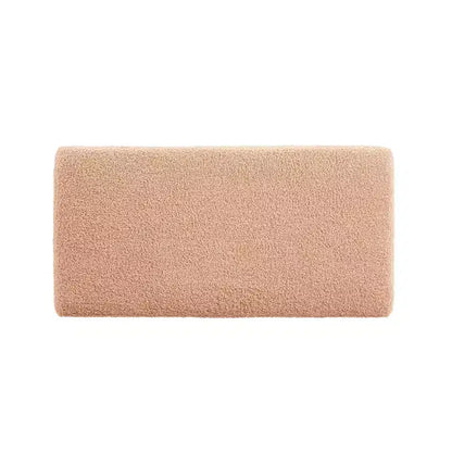 Puf otomano rectangular con cojín acolchado extraíble, 81 cm de ancho, soporta 90 kg, marco de madera natural