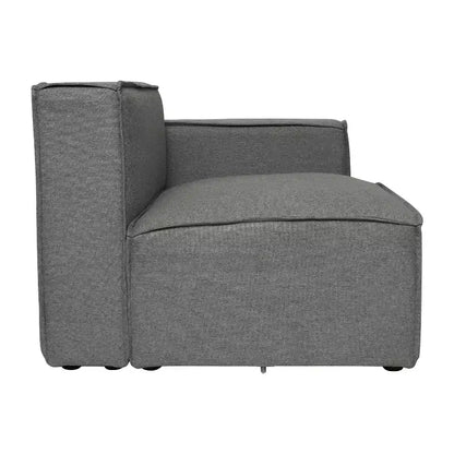 Sofá modular de lujo, sección derecha con reposabrazos