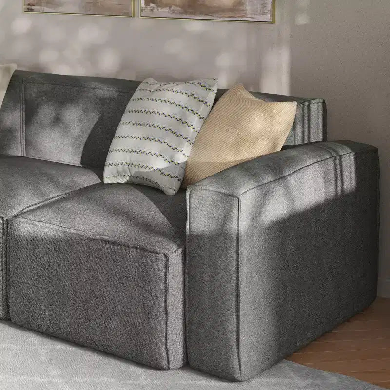 Sofá modular de lujo, sección derecha con reposabrazos