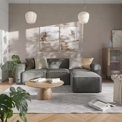 Sofá modular de lujo, sección derecha con reposabrazos