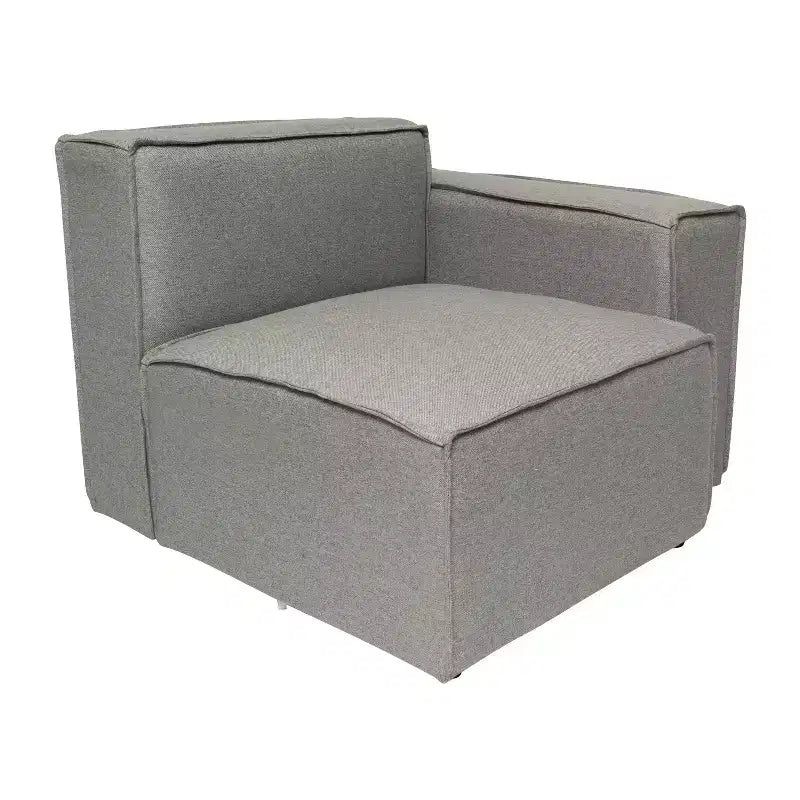 Sofá modular de lujo, sección derecha con reposabrazos