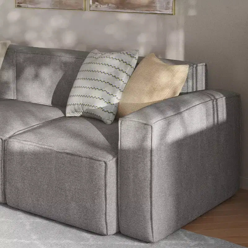 Sofá modular de lujo, sección derecha con reposabrazos