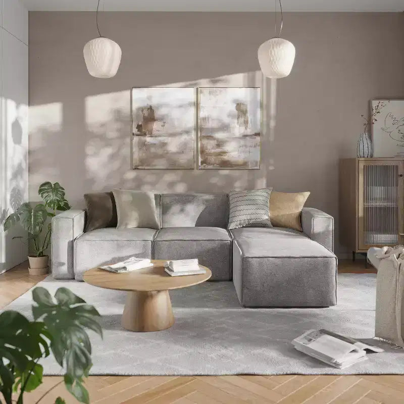 Sofá modular de lujo, sección derecha con reposabrazos