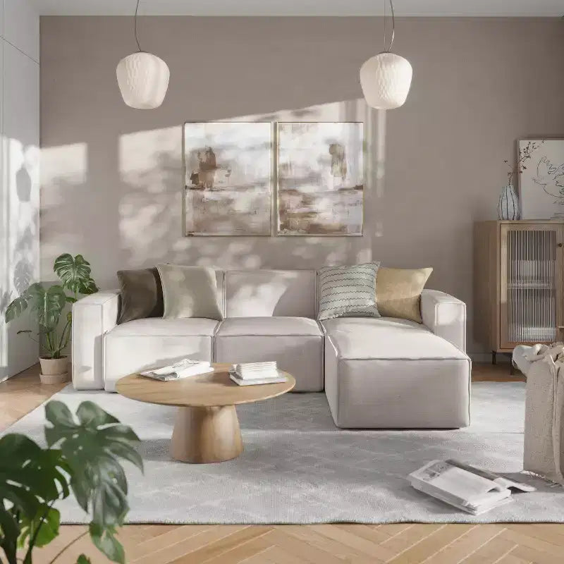 Sofá modular de lujo, sección derecha con reposabrazos