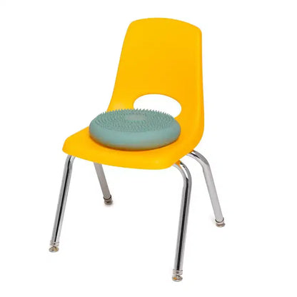 Cojín de asiento sensorial para niños, plateado, mejora la concentración y la postura, de 3 a 9 años, 27 cm de diámetro