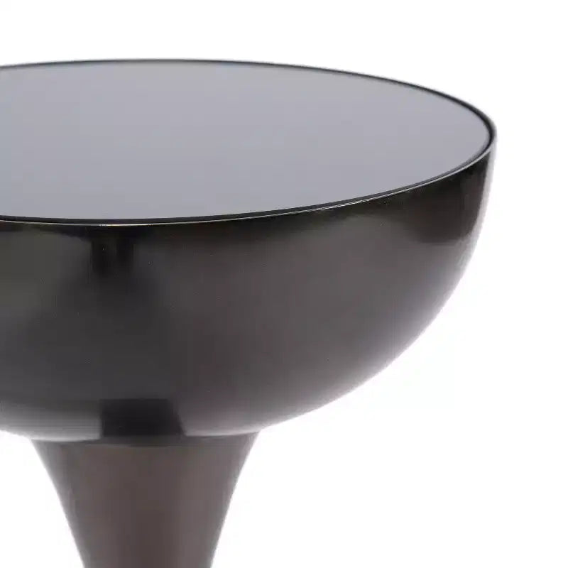 Mesa auxiliar con espejo, elegante mesa auxiliar decorativa
