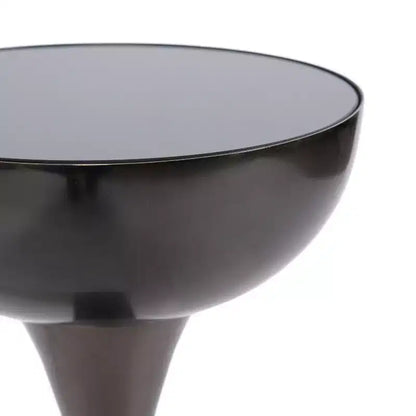 Mesa auxiliar con espejo, elegante mesa auxiliar decorativa