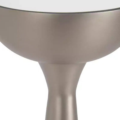 Mesa auxiliar con espejo, elegante mesa auxiliar decorativa