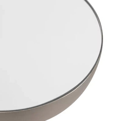 Mesa auxiliar con espejo, elegante mesa auxiliar decorativa