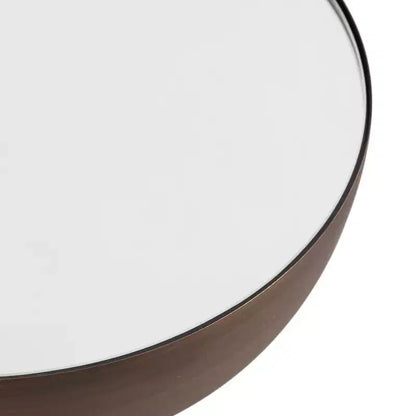 Mesa auxiliar con espejo, elegante mesa auxiliar decorativa
