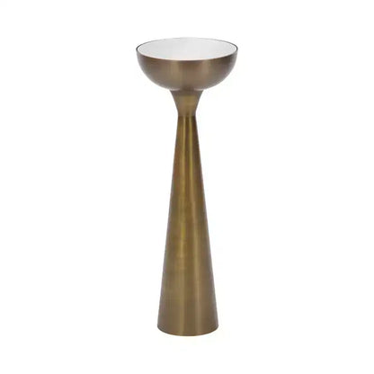 Mesa auxiliar con espejo, elegante mesa auxiliar decorativa