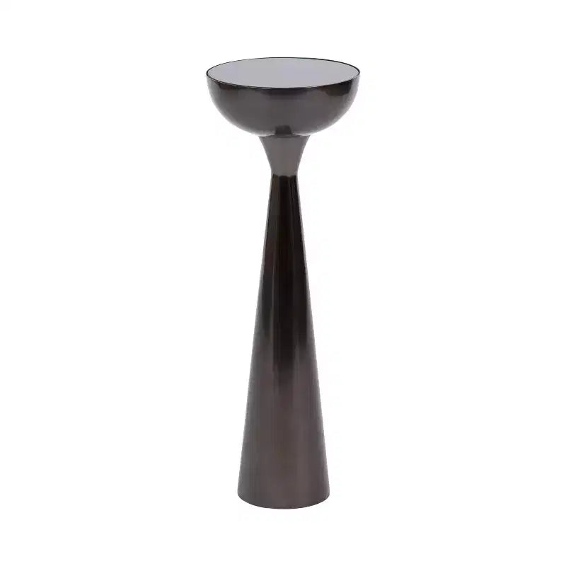 Mesa auxiliar con espejo, elegante mesa auxiliar decorativa