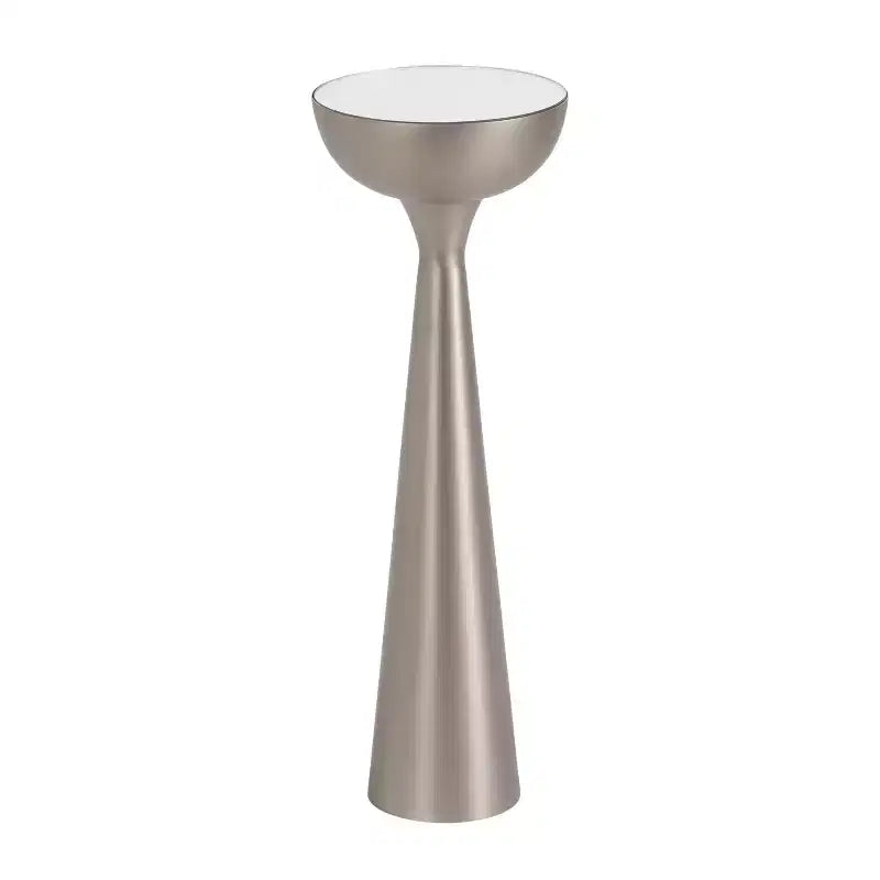 Mesa auxiliar con espejo, elegante mesa auxiliar decorativa