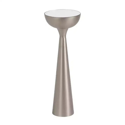Mesa auxiliar con espejo, elegante mesa auxiliar decorativa
