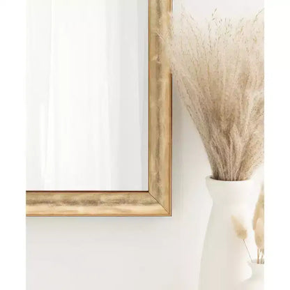 Espejo de pared rectangular Illiona de 18x24, marco de plástico, para montaje en pared, herrajes incluidos